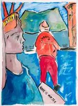 Bob Dylan, STATUE OF LIBERTY [THE DRAWN BLANK SERIES]