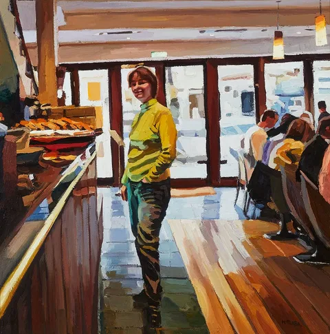 Trevor McElnea, BOTANIC AVENUE, BELFAST, 2003, oil on canvas