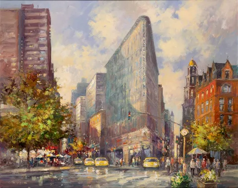 Colin Gibson, THE FLATIRON, NEW YORK, 2022, oil on canvas