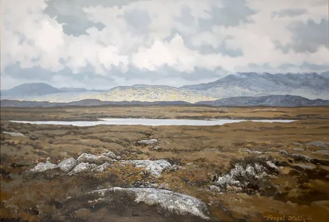 Fergal Nally, THE OLD BOG ROAD, NEAR CLIFDEN, CONNEMARA, COUNTY GALWAY, oil on canvas