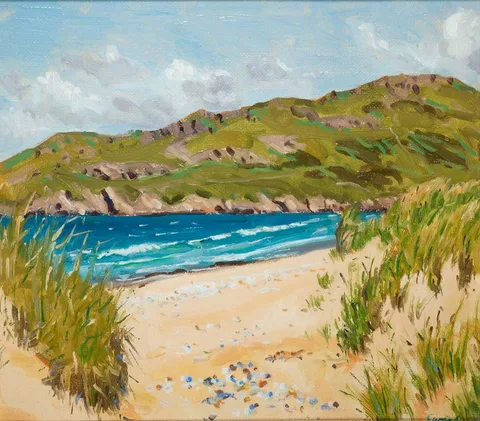 Fergal Flanagan, TRANAROSSAN BAY, COUNTY DONEGAL, oil on board