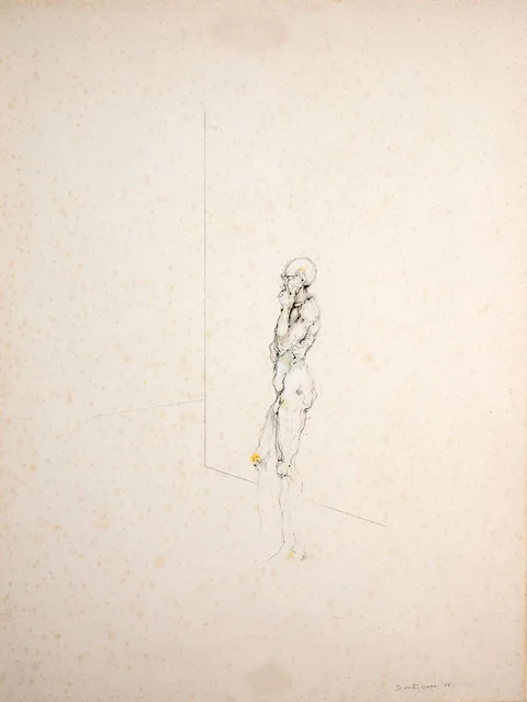 Dorothy Cross, FIGURE, 1978, pencil, ink and gouache