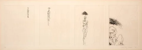 Dorothy Cross, UNTITLED [FIGURES], 1979, etching; (no. 2 from an edition of 5)