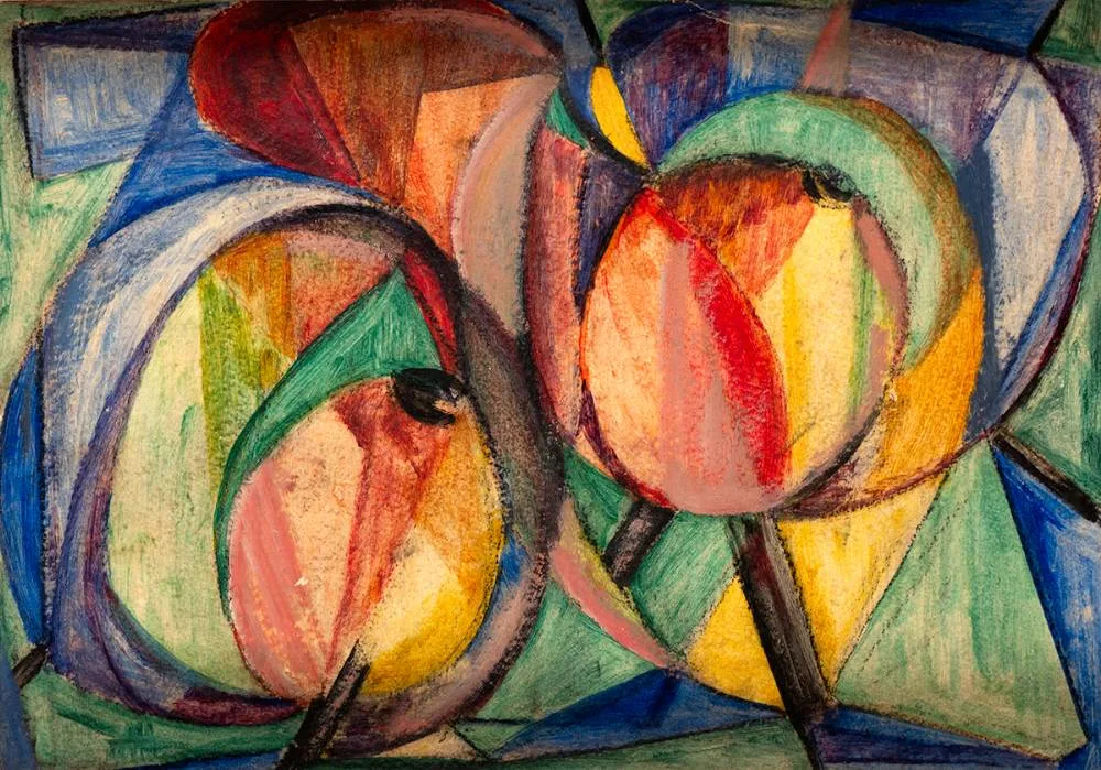 Anne King-Harman, STRANGE FRUIT, oil on paper