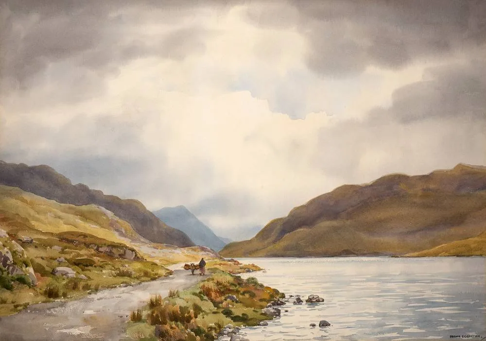 LOUGH MUCK, CONNEMARA by Frank Egginton, watercolour, offered Oct 2022