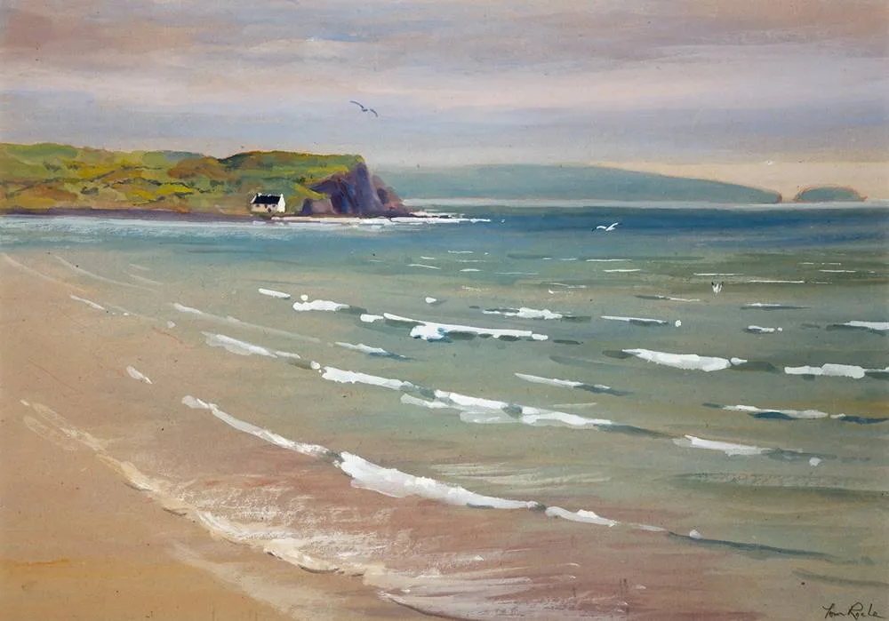 Tom Roche, WATERVILLE, COUNTY KERRY, gouache