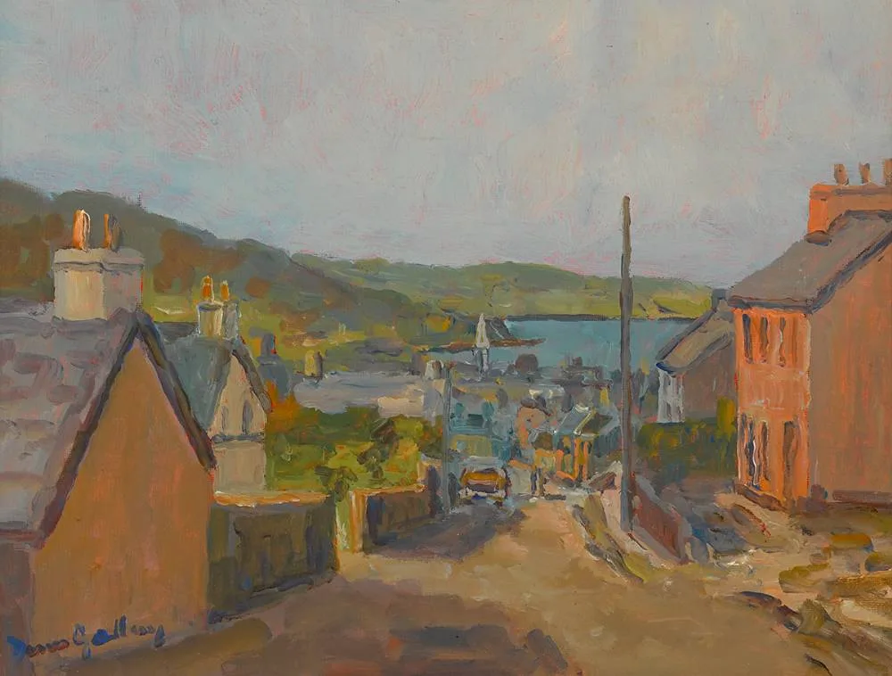 Denis Gallery, CUSHENDALL, COUNTY ANTRIM, oil on board
