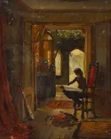 Joseph Poole Addey, GIRL READING
