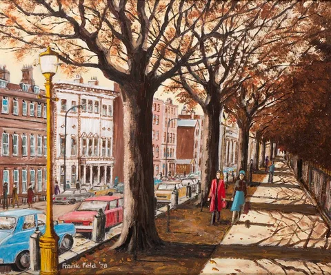Frank Feld, ST. STEPHEN'S GREEN, DUBLIN, 1978, oil on board