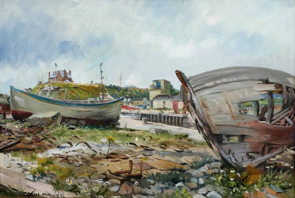 Colin Turner, BOAT YARD, oil on canvas
