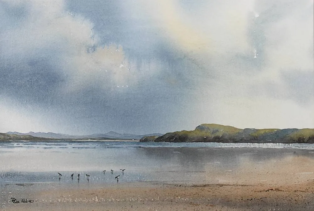 Paul Holmes, MARBLE HILL STRAND, COUNTY DONEGAL, watercolour