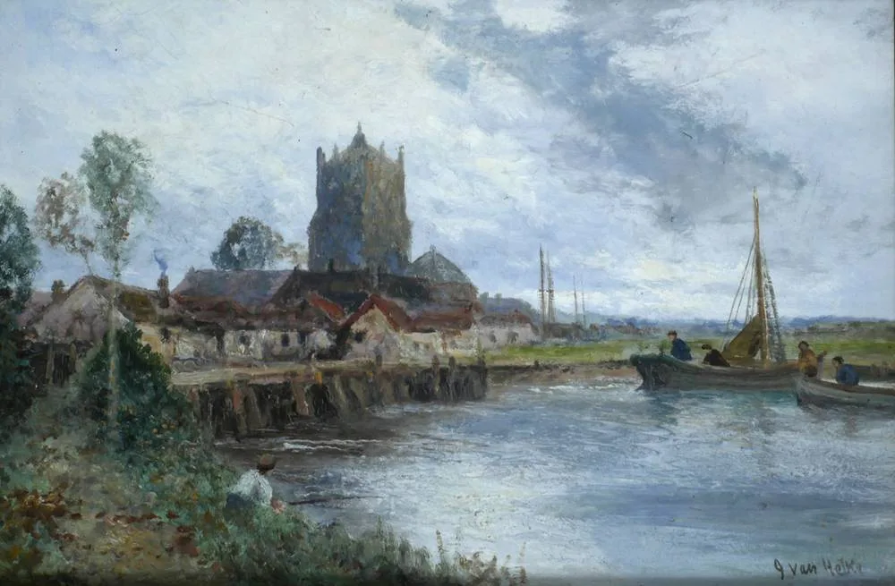 Jan Van Helke, ROTTERDAM, oil on canvas