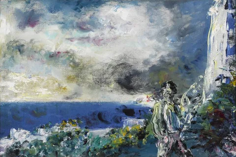 Jack Butler Yeats, THE CHANGING DAWN, 1946, oil on canvas