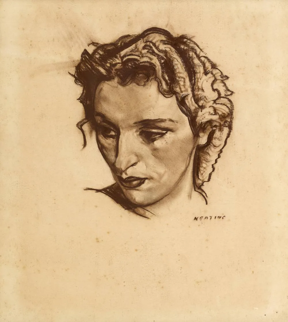 SYBIL'S HEAD by Seán Keating, pastel, sold Sep 2022