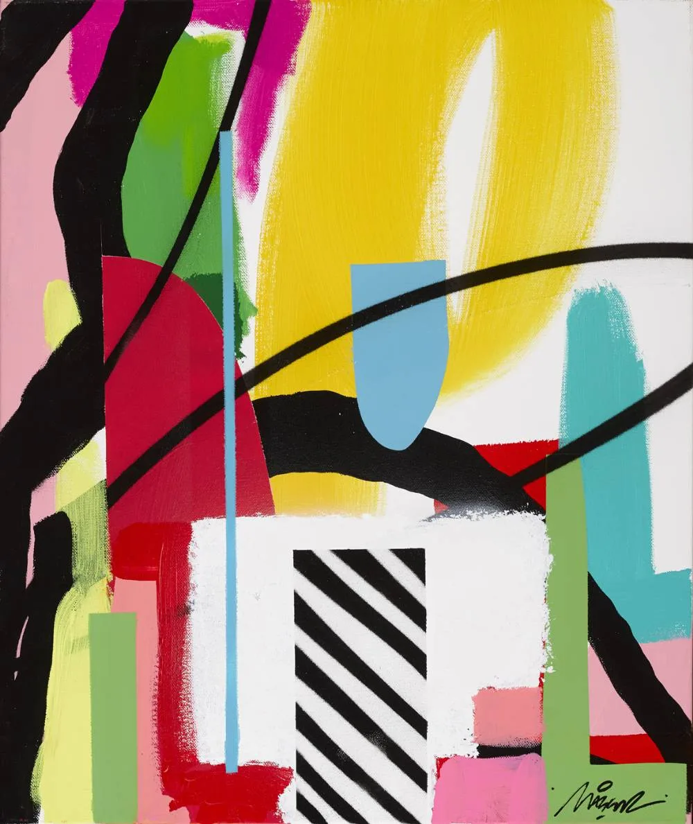 HALCYON DAYS by Maser, acrylic on canvas, sold Sep 2022