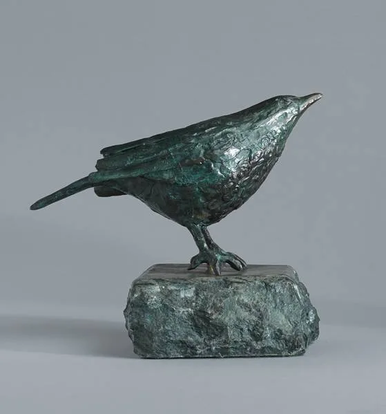 THRUSH by Cliodhna Cussen, copper and stone, sold Sep 2022