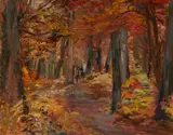Ronald Ossory Dunlop, AUTUMN GLOW IN ARUNDEL WOODS