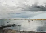 Eileen Meagher, BOATS AT MALAHIDE, COUNTY DUBLIN