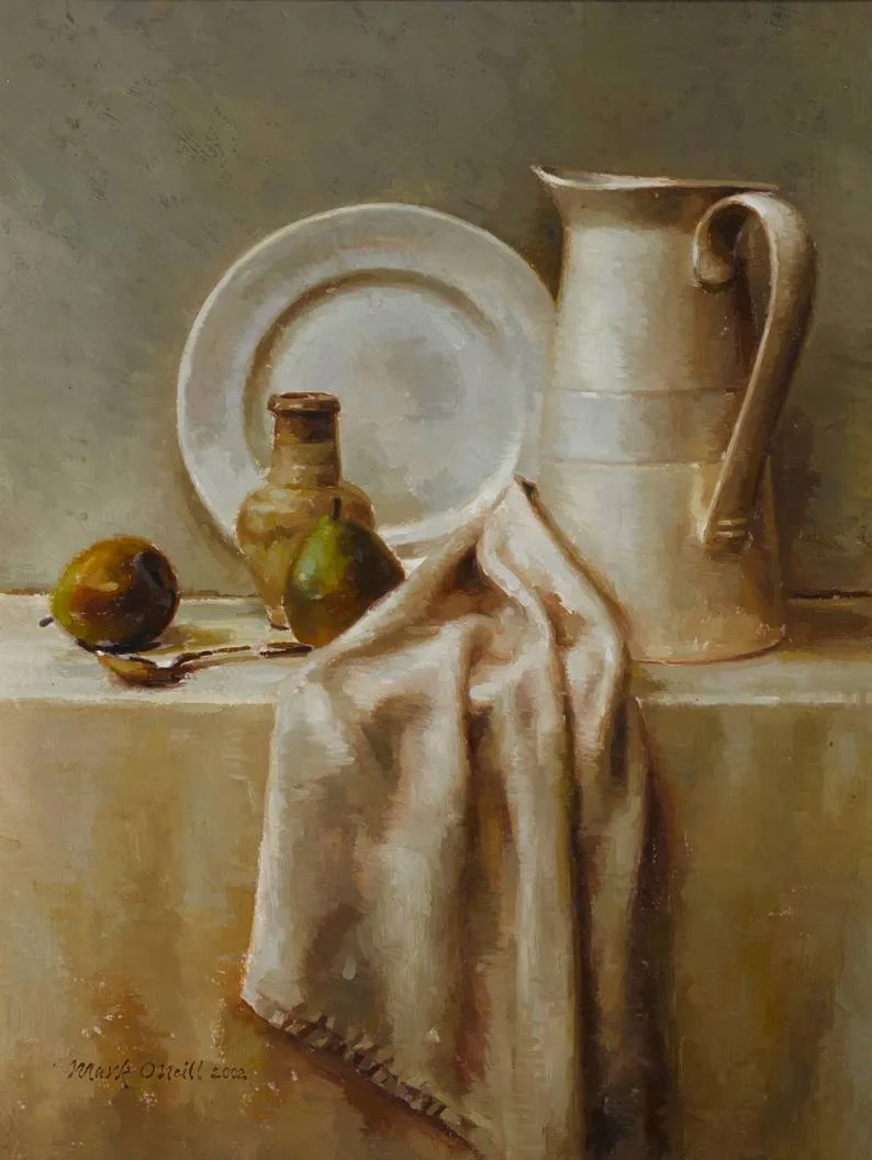 STILL LIFE by Mark O'Neill, 2002, oil on canvas, sold Sep 2022