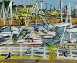 Elizabeth Cope, BOATS AT COURTOWN HARBOUR