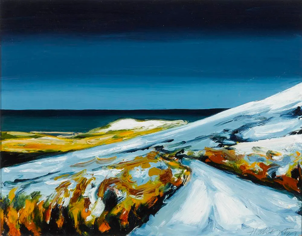 PEDLAR'S LAKE, DINGLE, COUNTY KERRY by Michael Flaherty, oil on board, sold Jul 2022