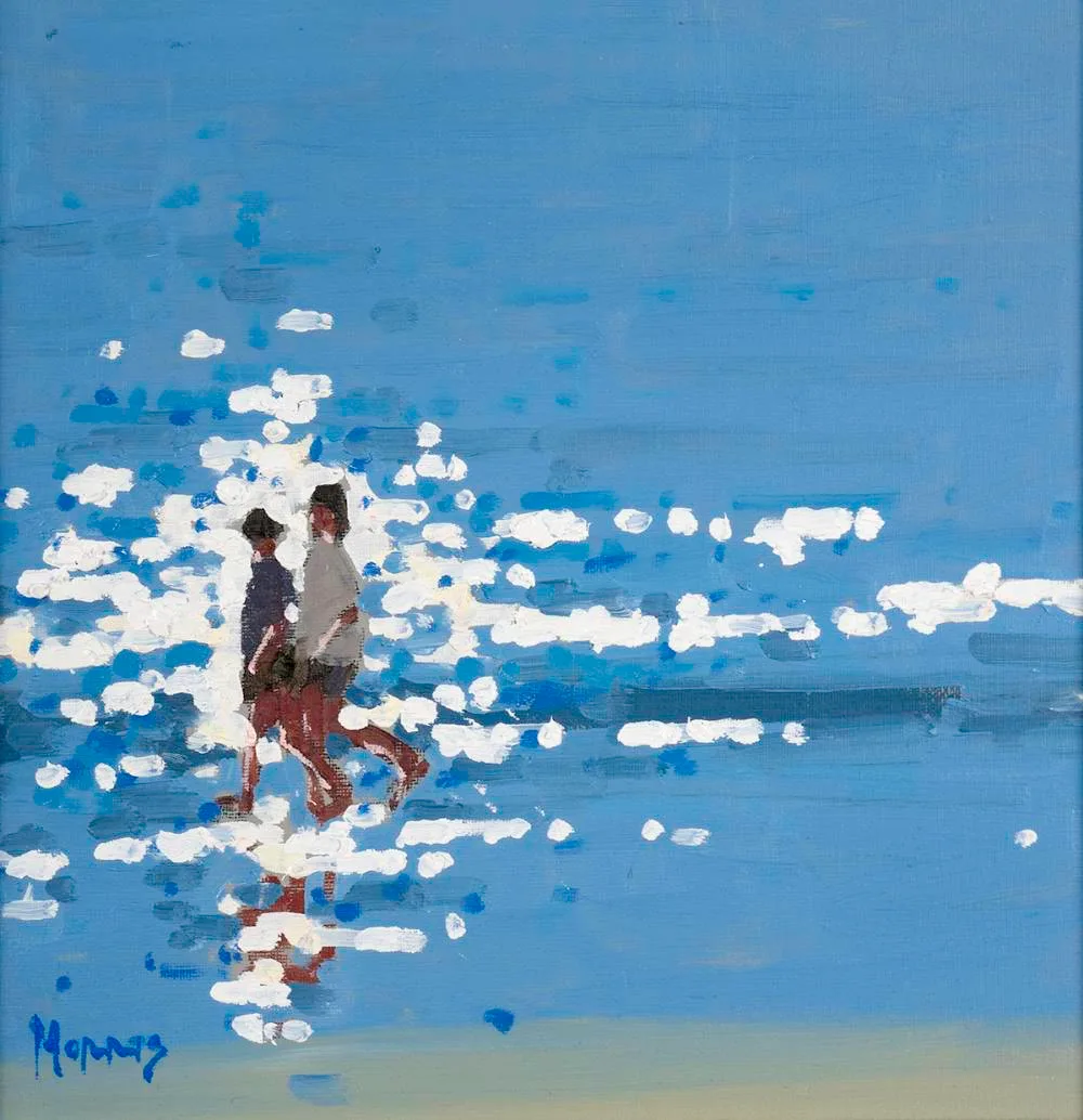 SUMMER LIGHT by John Morris, oil on board, sold Jul 2022