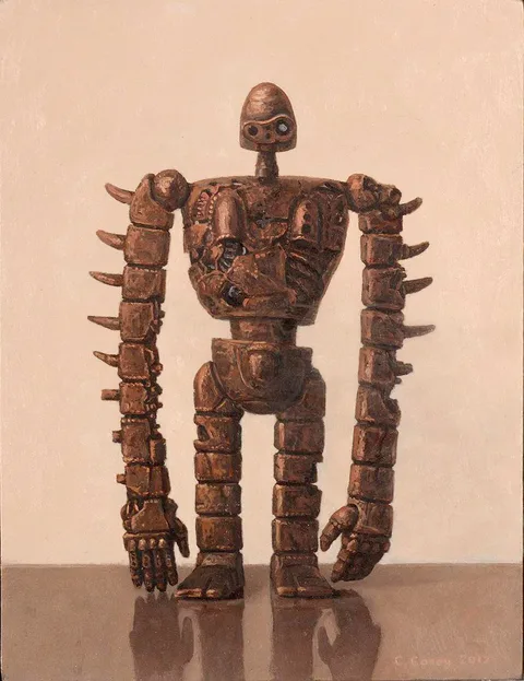 Comhghall Casey, LAPUTA ROBOT, 2012, oil on board