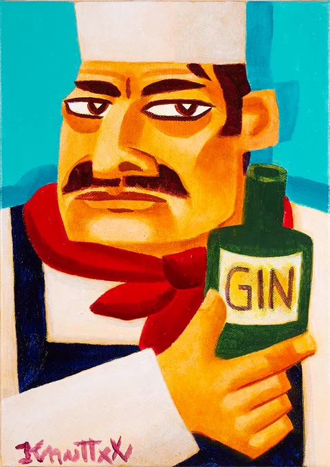 Graham Knuttel, CHEF, oil on canvas