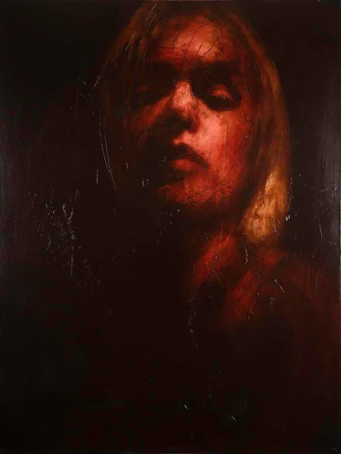 Mark Demsteader, ICON V, oil on canvas; (unframed)