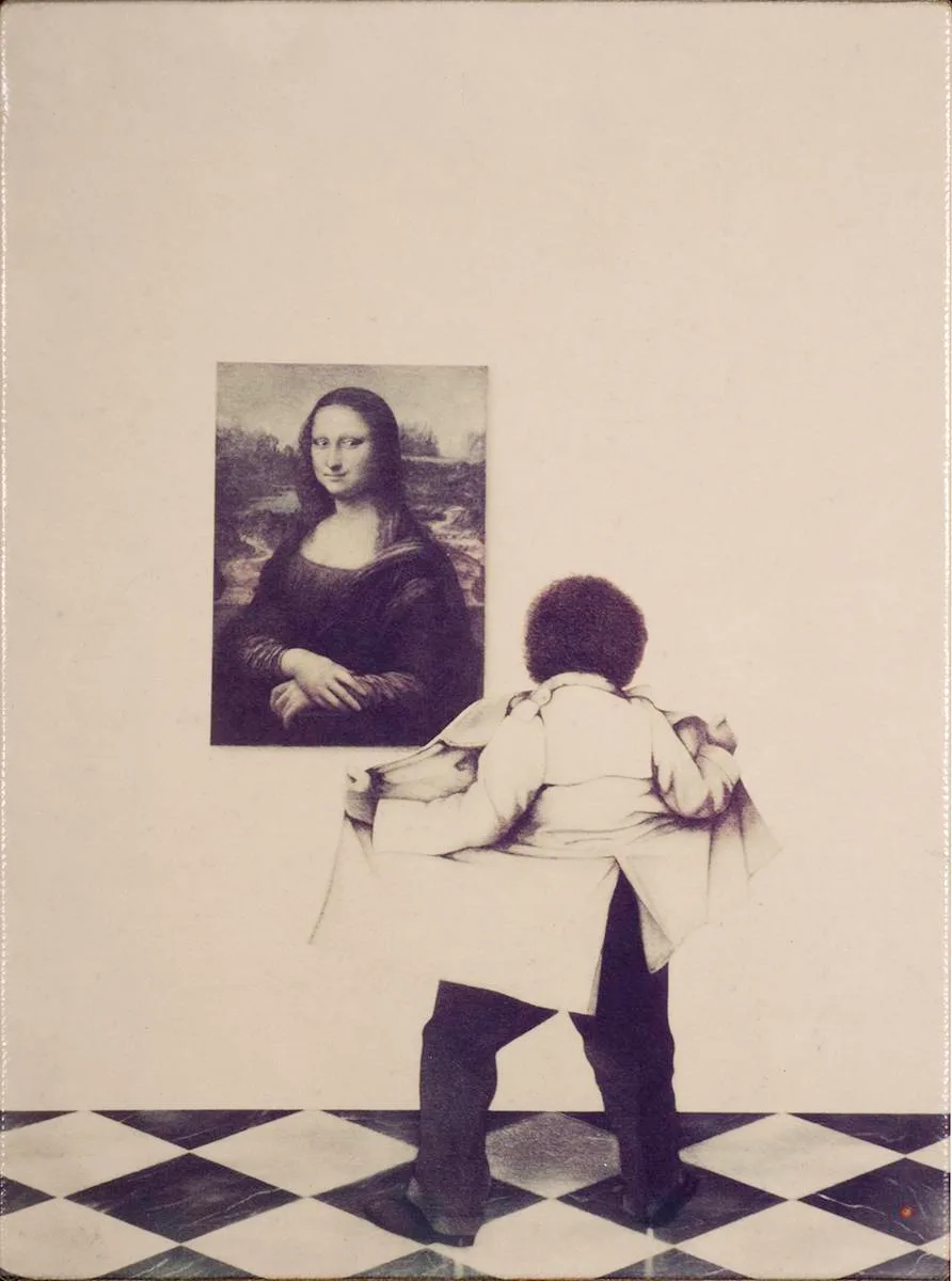 OH MONA by Robert Ballagh, 1977, print on canvas; (no. 3 from an edition of 10), sold Jul 2022