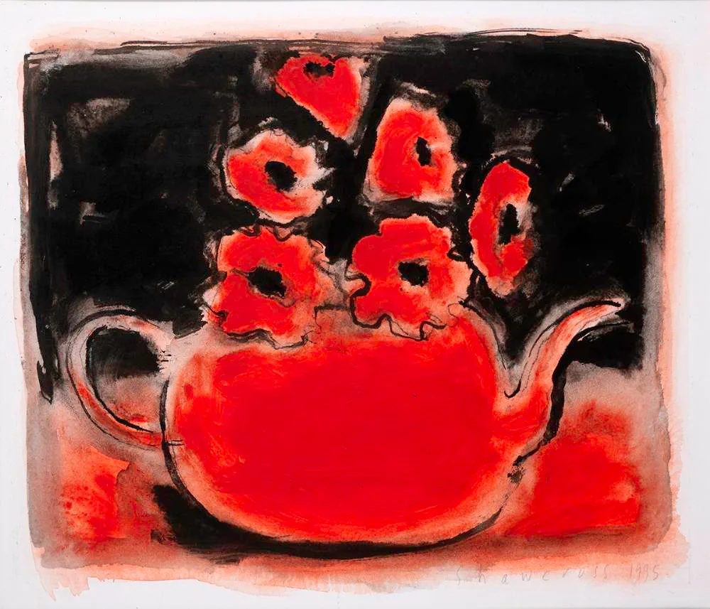 TEAPOT by Neil Shawcross, 1995, watercolour, sold Jul 2022