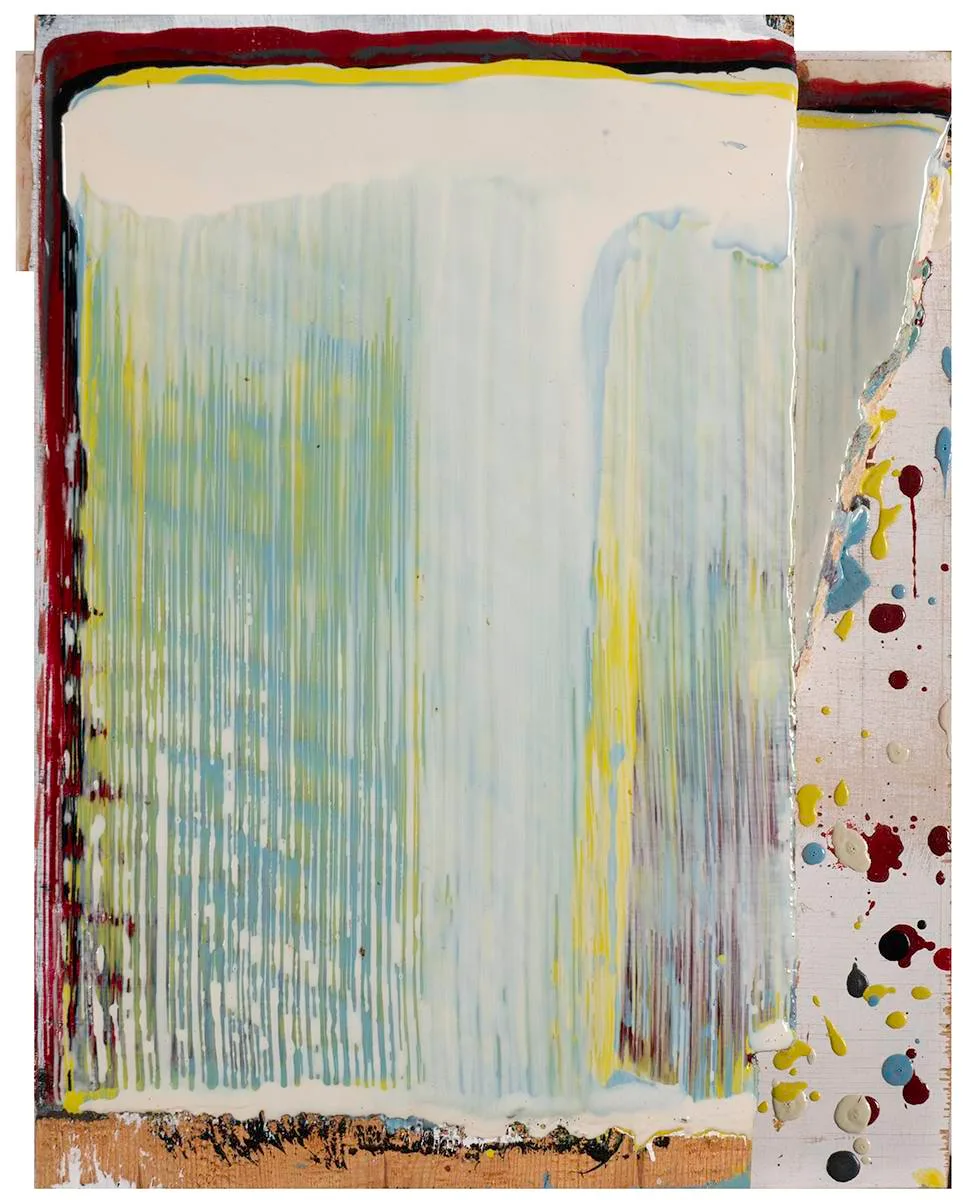 UNTITLED by Ciarán Lennon, 2004, acrylic on wood laid on marble and wood, sold Jul 2022