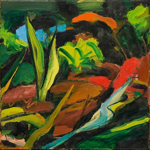 Robert Armstrong, RED GROUND, 1993, oil on canvas