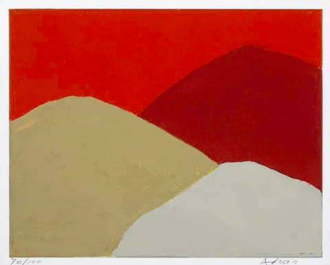 Etel Adnan, UNTITLED (#213), 2013/15, print in colours; (no. 70 from an edition of 100)