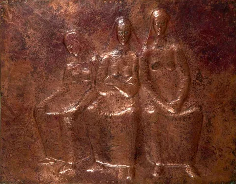 Cliodhna Cussen, LAMENT OF THE THREE MARYS, copper panel