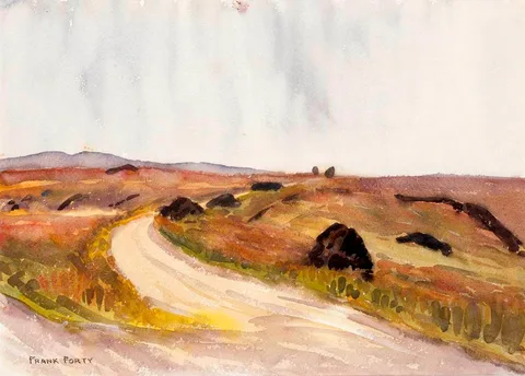 NEAR GWEEDORE, COUNTY DONEGAL by Frank Forty, watercolour, sold Jul 2022