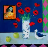 David Gordon Hughes, POPPIES, THE GREEN LADY, STILL LIFE