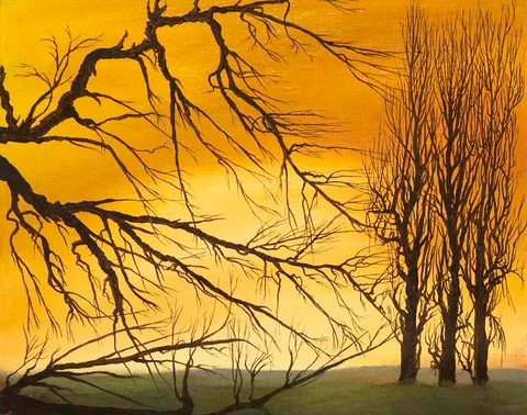 Maurice Quillinan, MORNING MIST, 2004, oil on canvas board