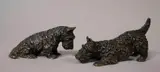 Marguerite Kirmse, SCOTTIE DOGS: ONE SEATED, ONE CROUCHING (A PAIR)