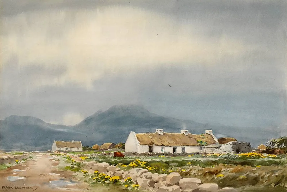 CROMANE, COUNTY KERRY by Frank Egginton, watercolour, sold Jun 2022