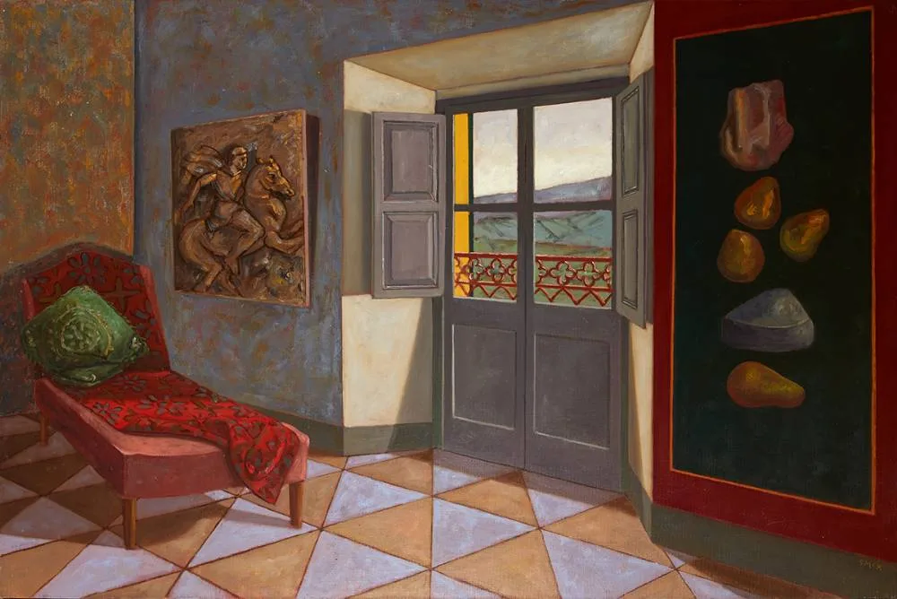 Stephen McKenna, ETRUSCAN EVENING, 1989, oil on canvas