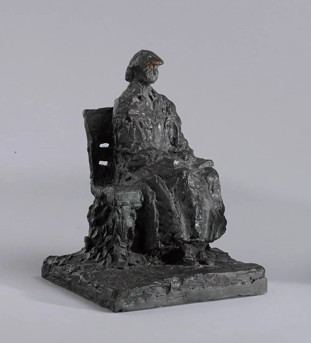 LADY GREGORY READING by Melanie Le Brocquy, bronze; (no. 2 from an edition of 6), sold Jun 2022