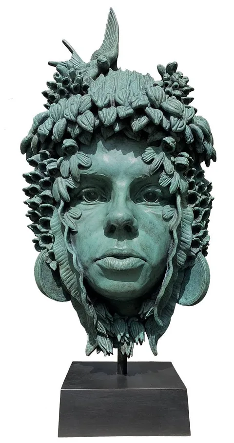 Rory Breslin, THE MAY MASK, bronze; (no. 2 from an edition of 3)