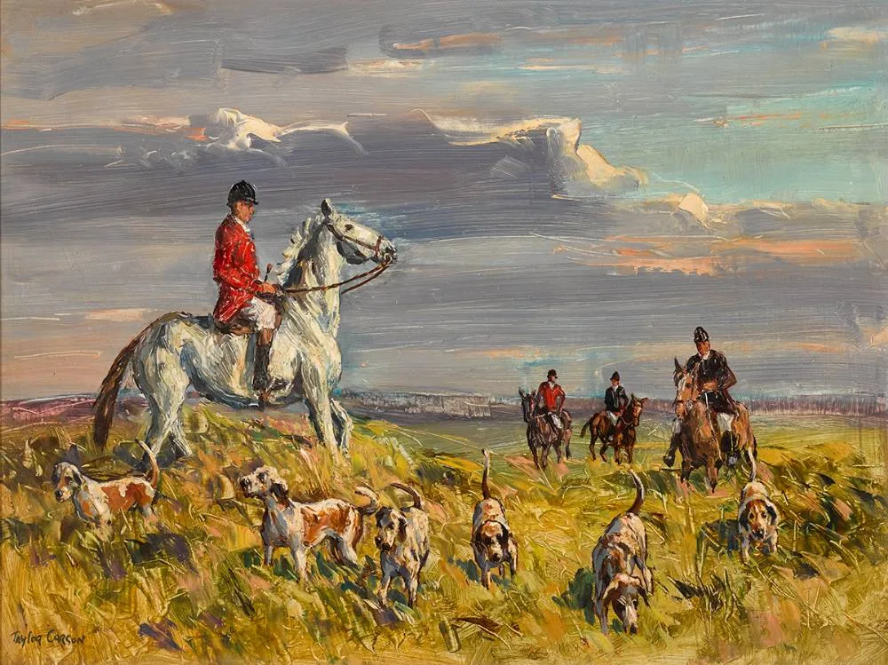 Robert Taylor Carson, THE SCENT, oil on board