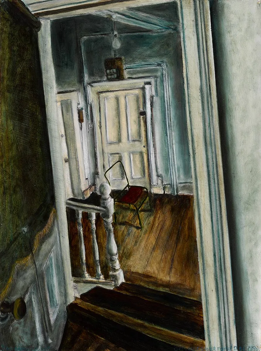 Oliver Comerford, THE EMPTY CHAIR, 1996, oil on paper