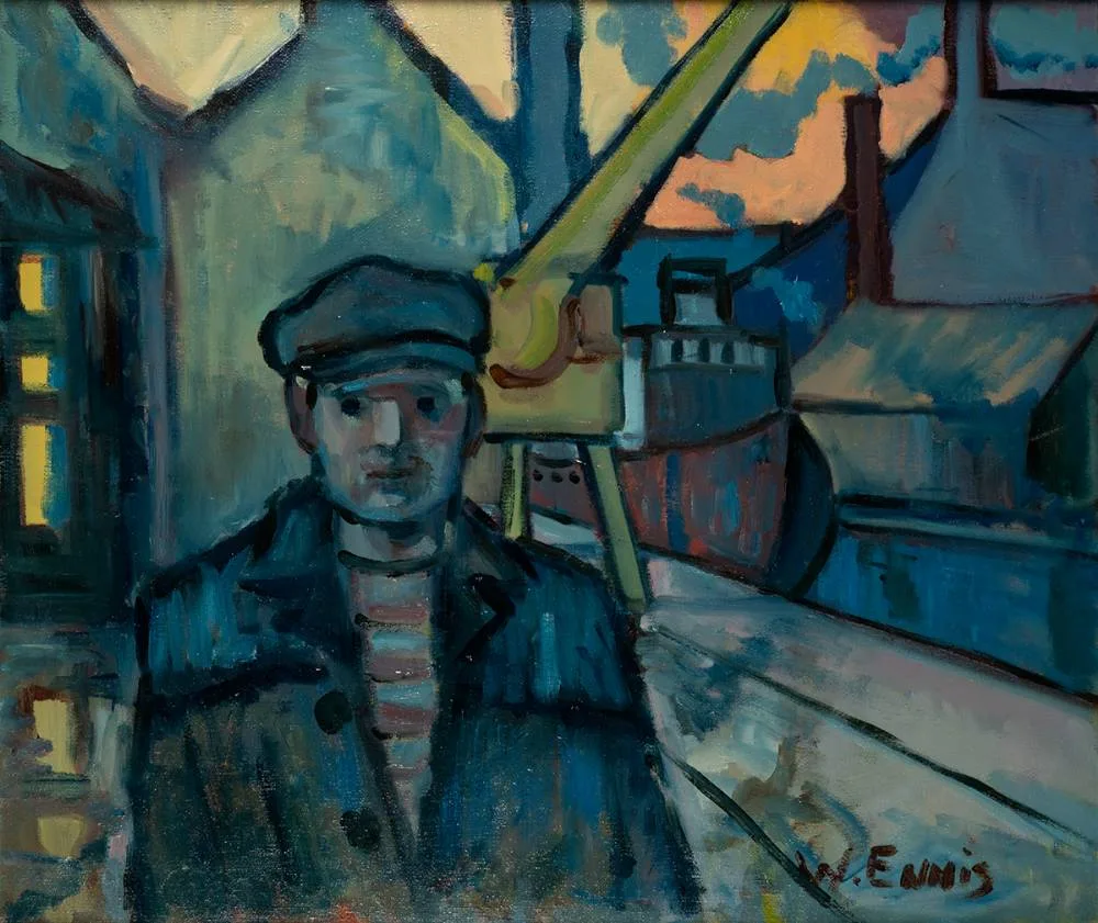 William Ennis, THE DOCKER, oil on canvas