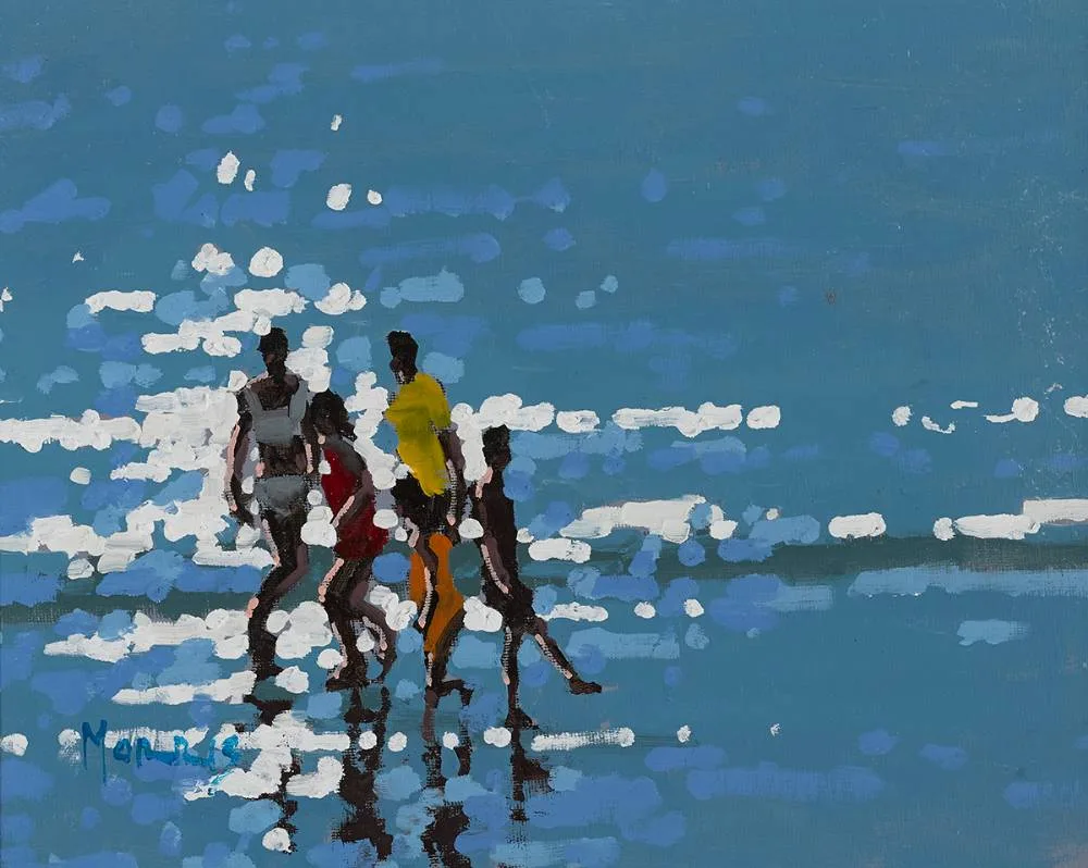 LIGHT REFLECTIONS by John Morris, oil on board, sold Mar 2022