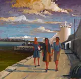 Alex McKenna, OUT FOR A WALK, BALBRIGGAN HARBOUR, COUNTY DUBLIN