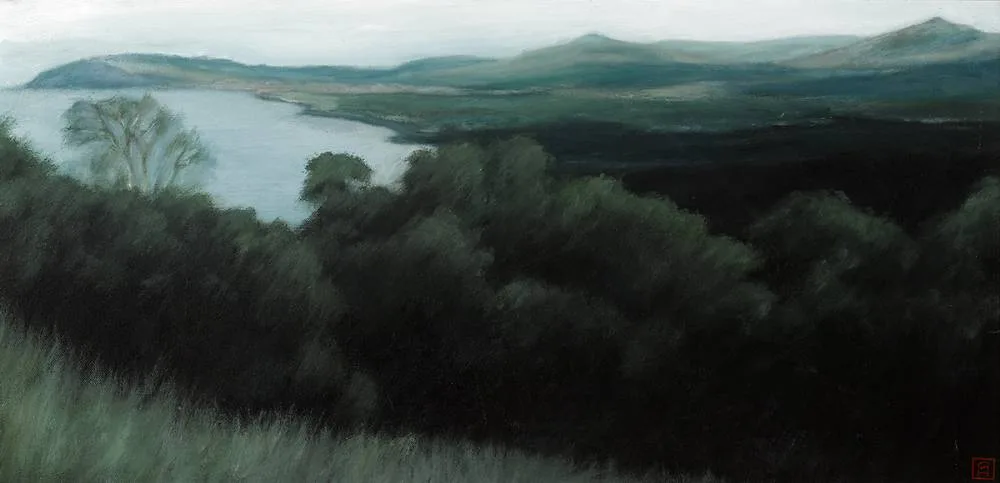 KILLINEY BAY by Guy Hanscomb, oil on canvas, sold Mar 2022