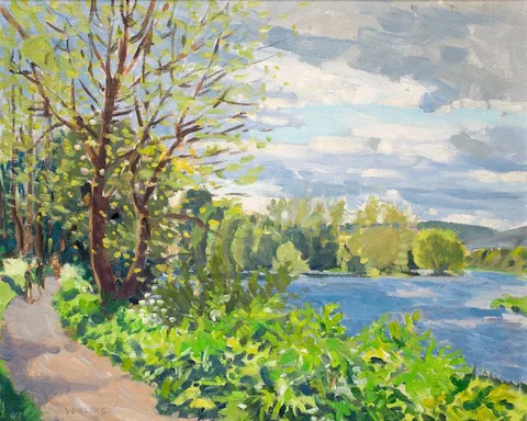 Walter Verling, PLASSEY, LIMERICK, oil on board